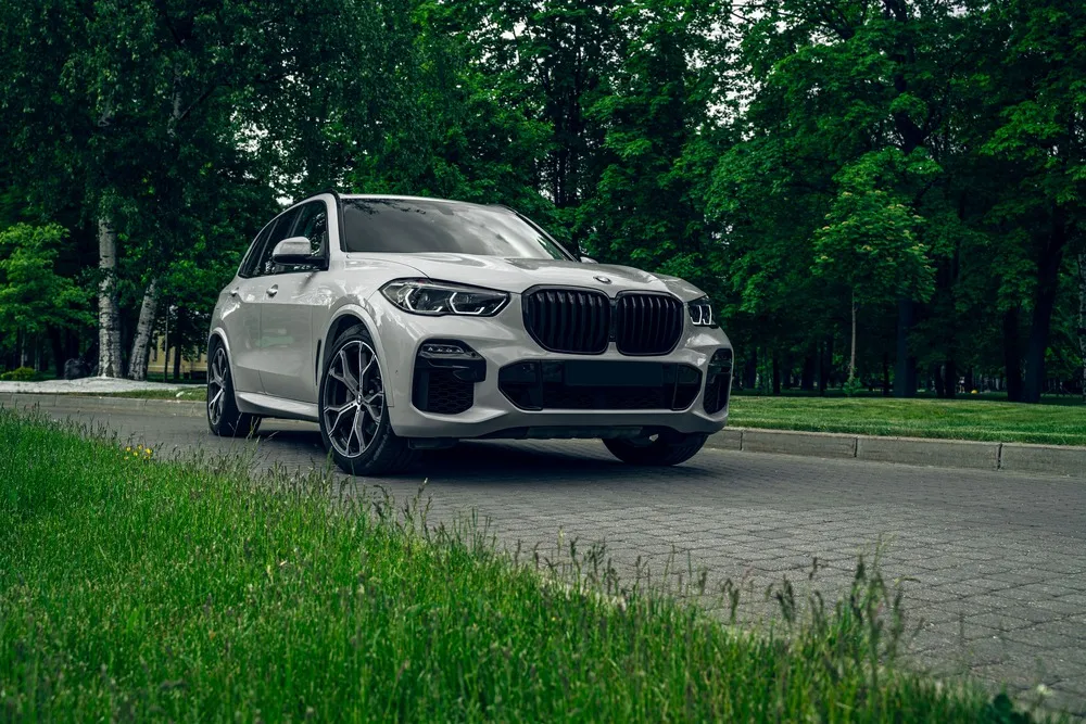 BMW X5 parked at a park