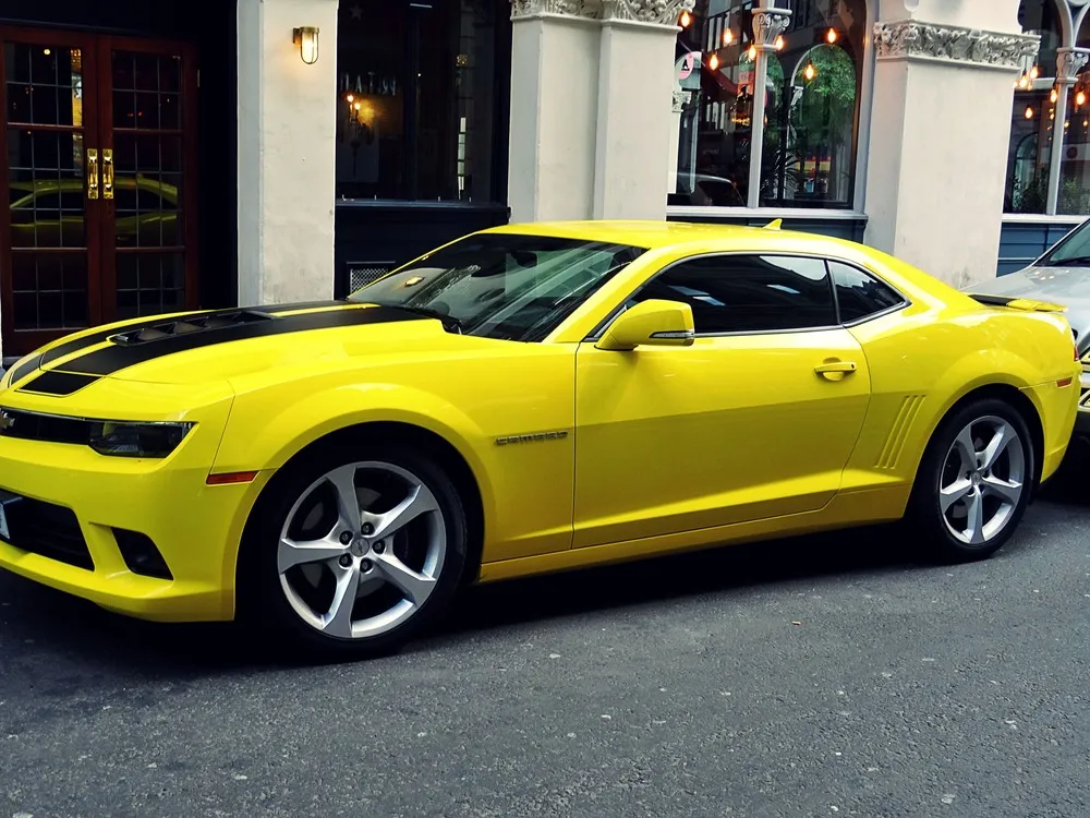 Chevrolet Camaro on a city street