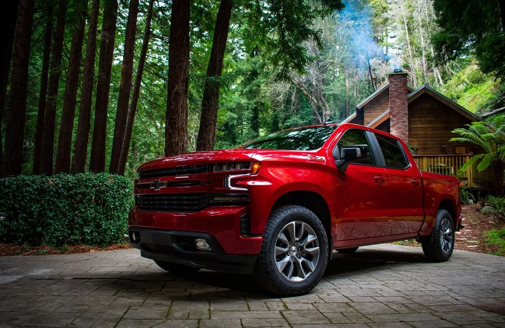Chevrolet Silverado 1500 in the forest