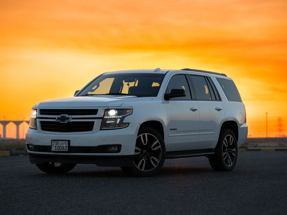Chevrolet Tahoe at sunset