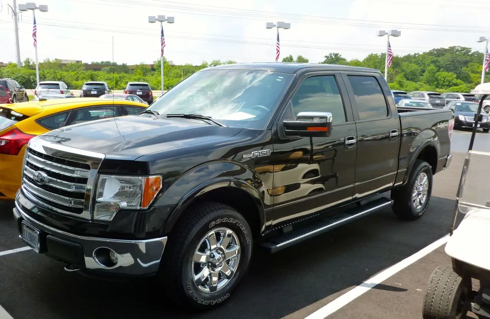 Ford Super Duty in a parking lot