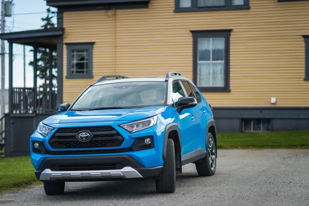 Toyota RAV4 in a driveway