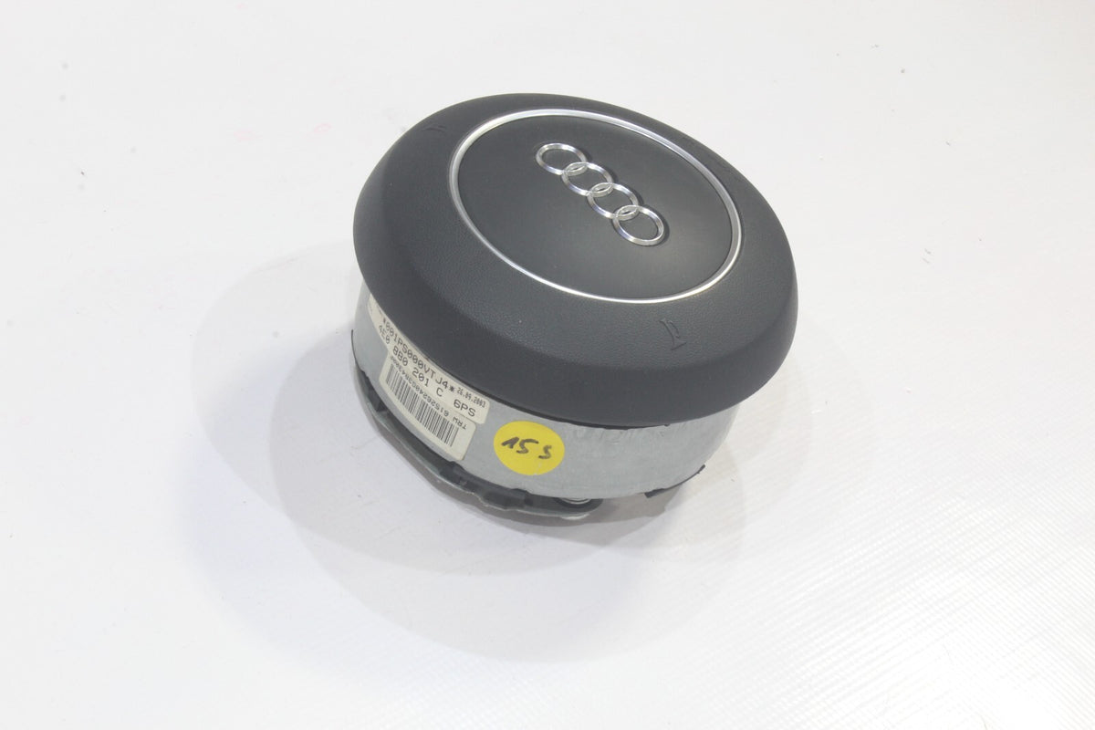 2004-2005 Audi A8 Driver Wheel Airbag, Black, Genuine OEM, photo 3