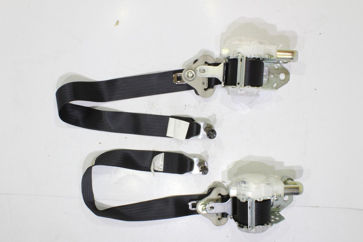 2007-2012 Nissan Altima LH & RH Seat Belt Set, Black, Genuine OEM