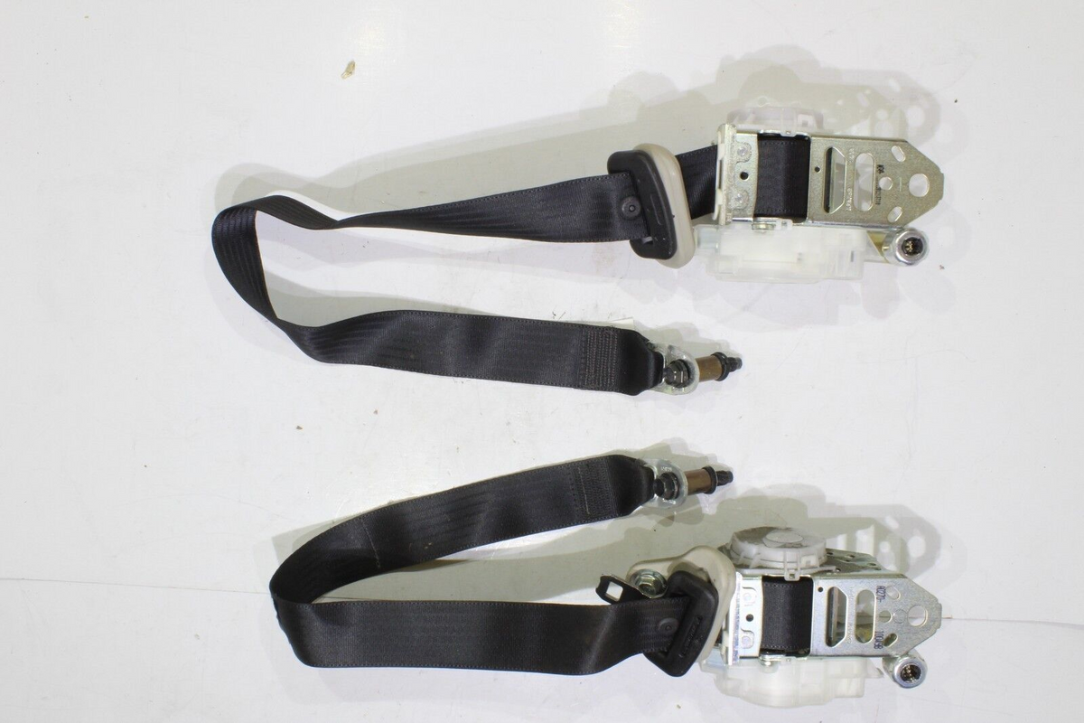 2007-2012 Nissan Altima LH & RH Seat Belt Set, Black, Genuine OEM, photo 2