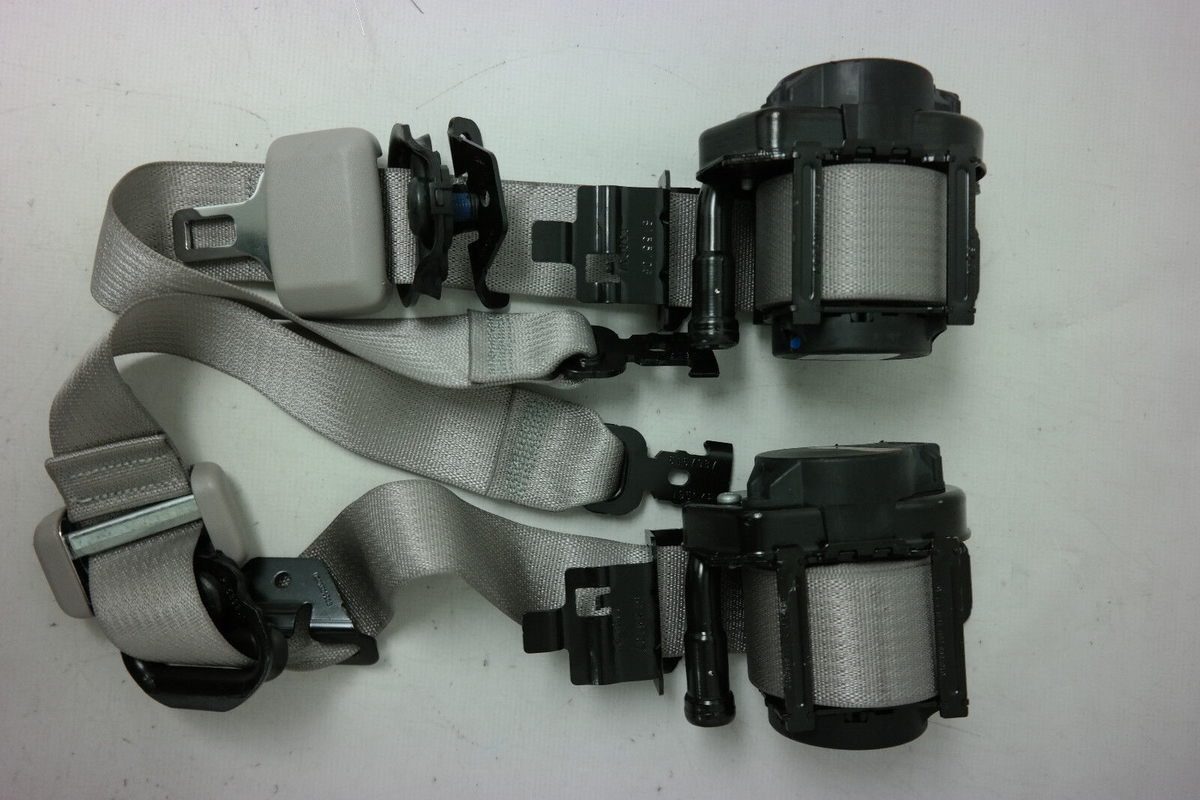 2011-2016 GMC Acadia and Chevrolet Traverse Seat Belt Pretensioners LH and RH Gray, Genuine OEM