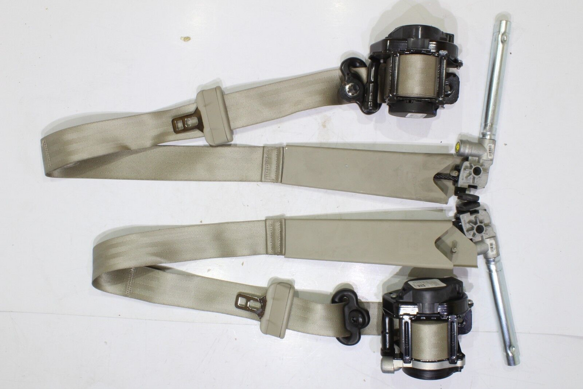 2013-2017 Ford Escape LH and RH Seat Belt Pretensioner Set, Gray, Genuine OEM, photo 2