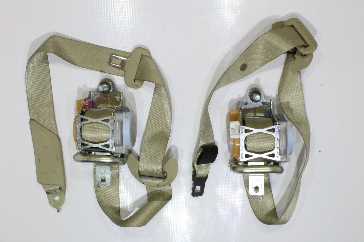 2014-2017 Acura MDX Base Driver and Passenger Seat Belt Set, Tan, Genuine OEM