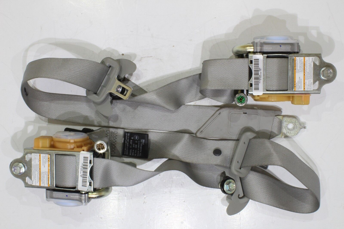 2014-2017 Acura MDX Base LH & RH Seat Belt Pretensioner Set, Gray, Genuine OEM, photo 2