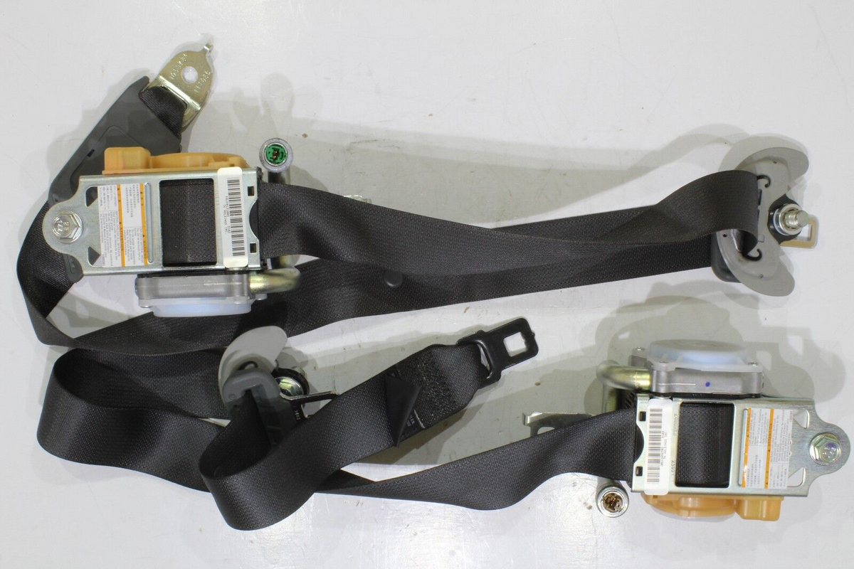 2014-2016 Acura MDX Base LH & RH Seat Belt Pretensioner Set, Black, Genuine OEM, photo 2