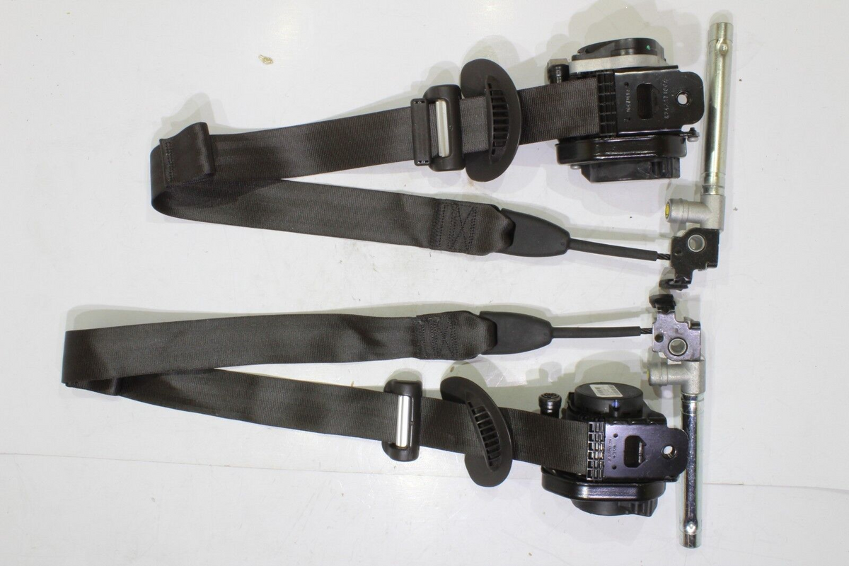 2015-2017 Lincoln MKC Seat Belt Pretensioner Set LH and RH, Dark Brown, Genuine OEM, photo 2
