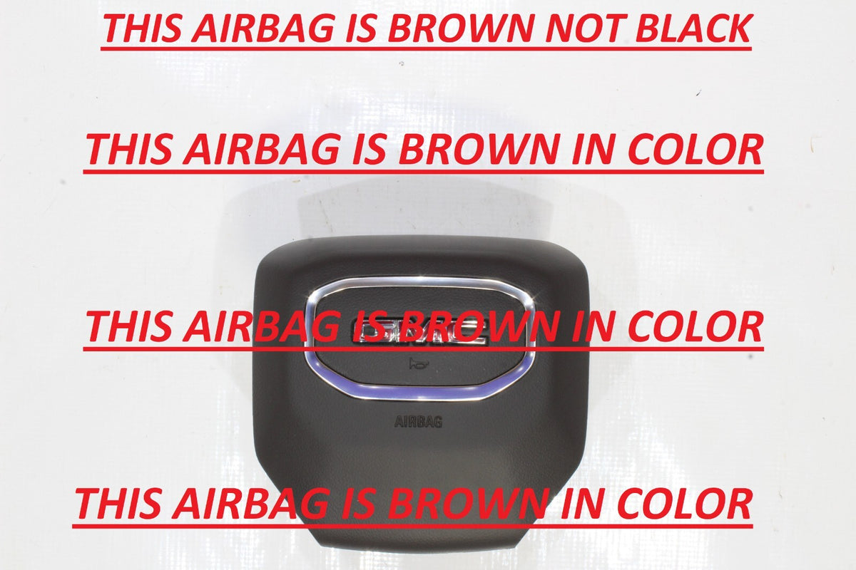 2019-2024 GMC Sierra 1500 Brown Driver Wheel Airbag, Genuine OEM