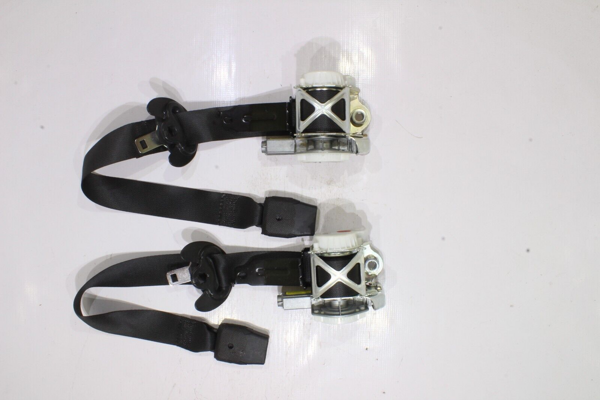 2019-2023 Hyundai Santa Fe LH & RH Seat Belt Set, Black, Genuine OEM