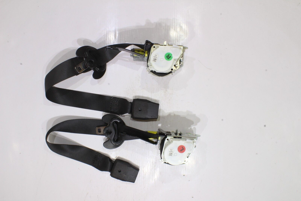 2019-2023 Hyundai Santa Fe LH & RH Seat Belt Set, Black, Genuine OEM, photo 2