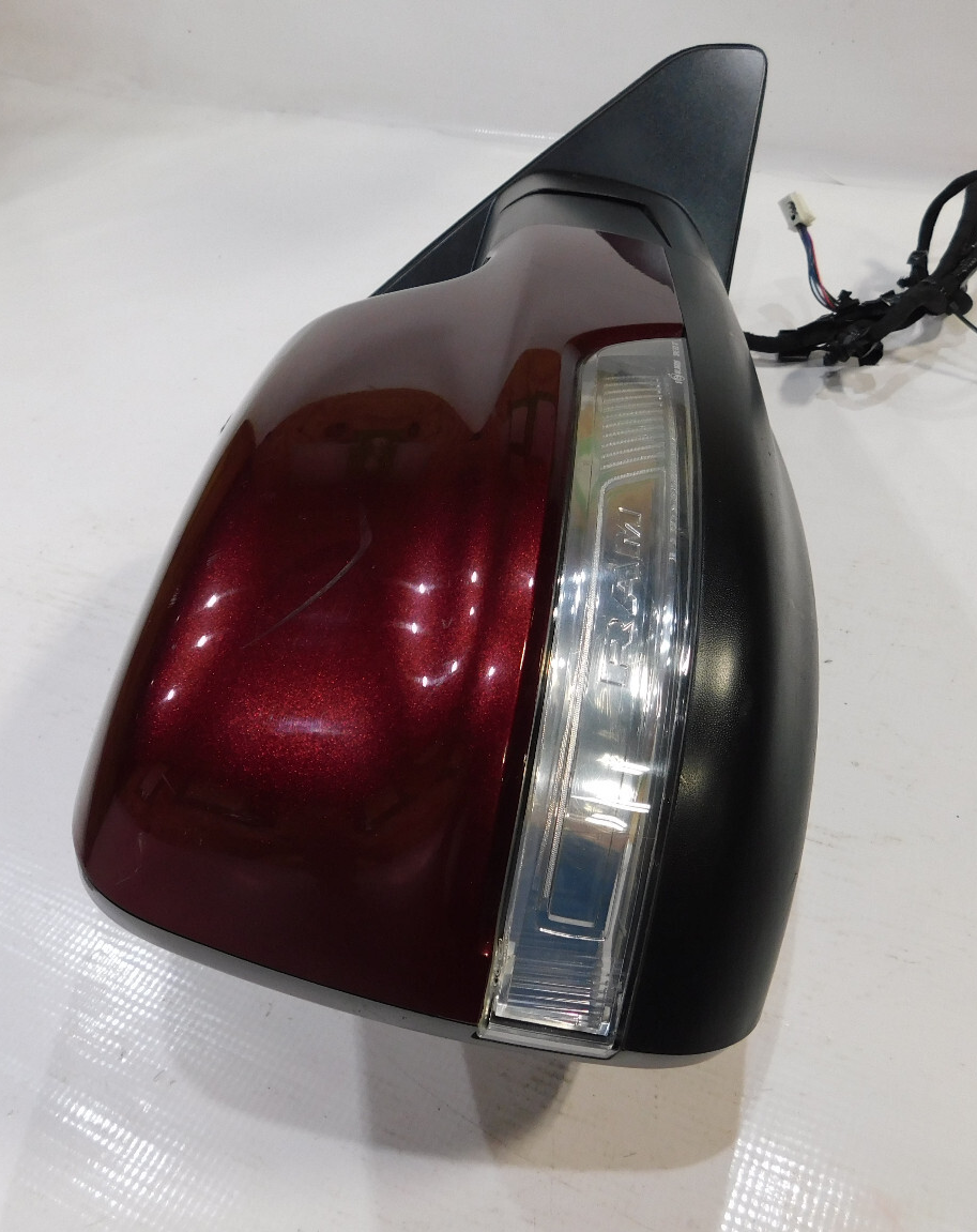 2019-2022 Ram 1500 RH Passenger Side View Mirror Assembly, Dark Garnet Red Pearl, Genuine OEM