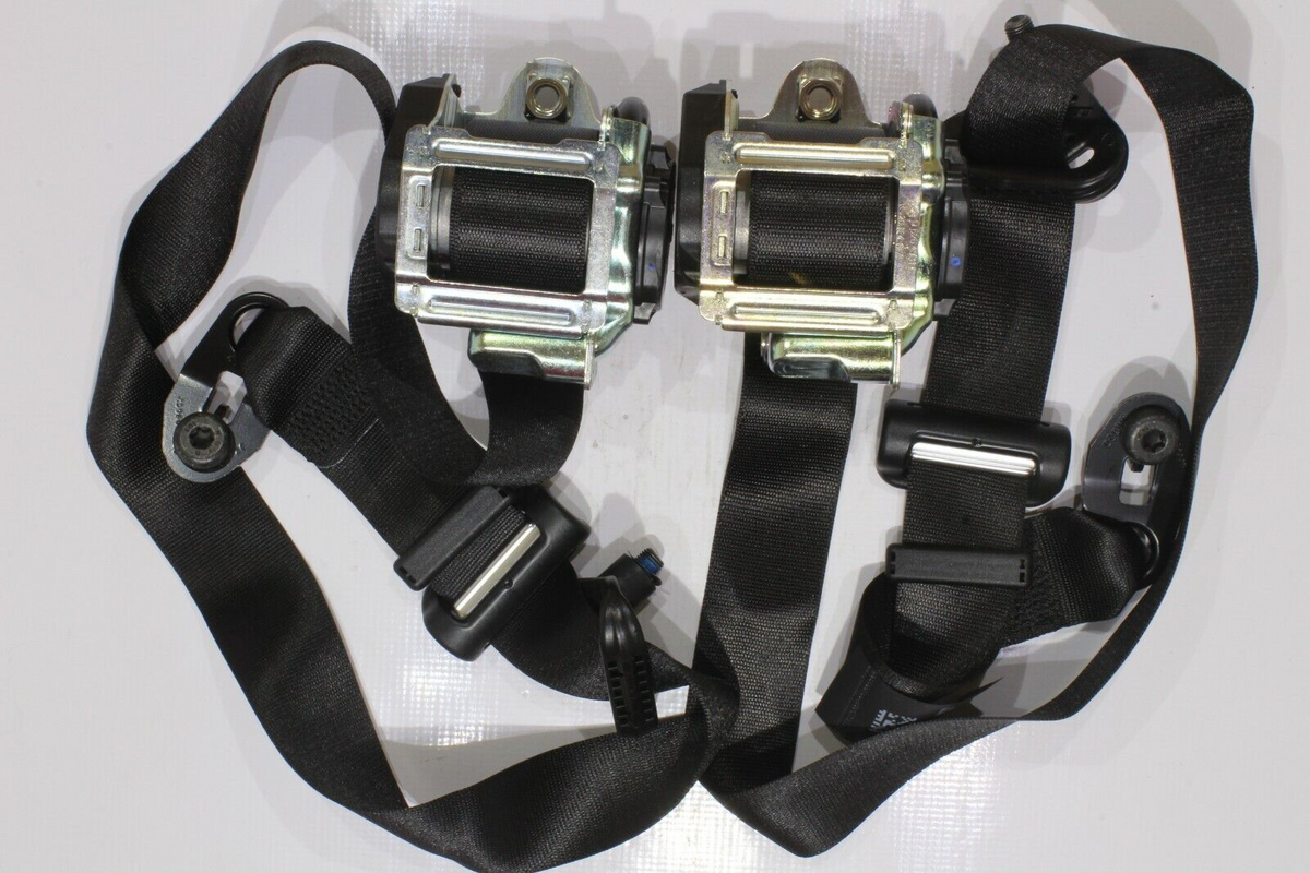 2020 Ford Transit Driver and Passenger Seat Belt Set, Black, Genuine OEM, photo 2