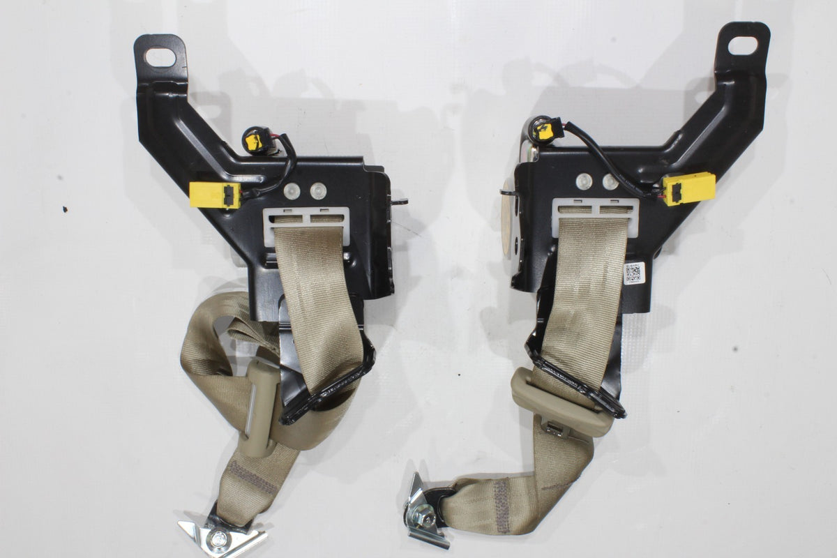 2024 Subaru Legacy Rear Driver and Passenger Seatbelt Set, Tan, Genuine OEM, photo 2