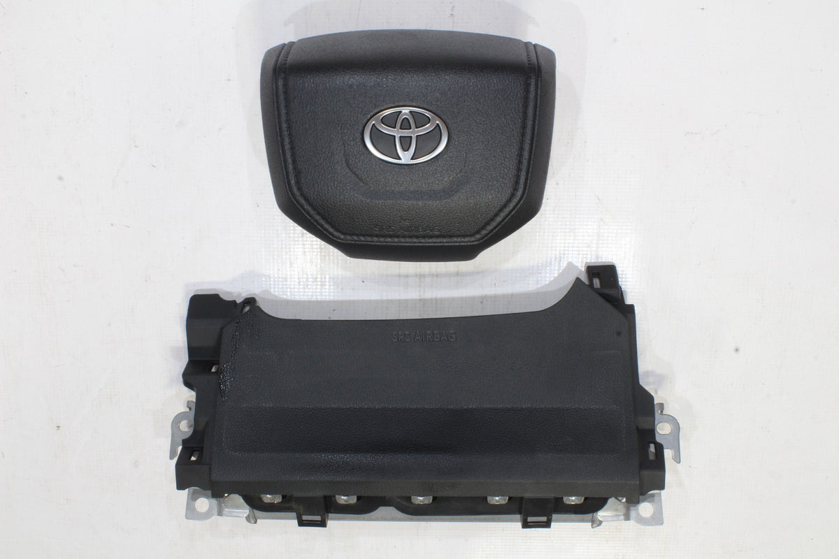 2024 Toyota Tacoma Driver LH Wheel and Knee Airbag Set, Black, Genuine OEM