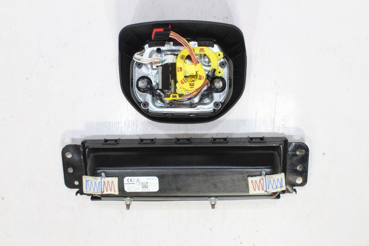2022-2025 Jeep Grand Wagoneer Driver Side Wheel and Knee Airbag Set, Black, Genuine OEM, photo 2
