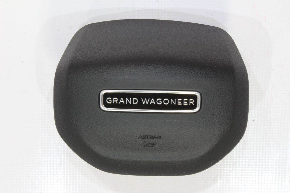 2022-2025 Jeep Grand Wagoneer Driver Side Wheel and Knee Airbag Set, Black, Genuine OEM, photo 3